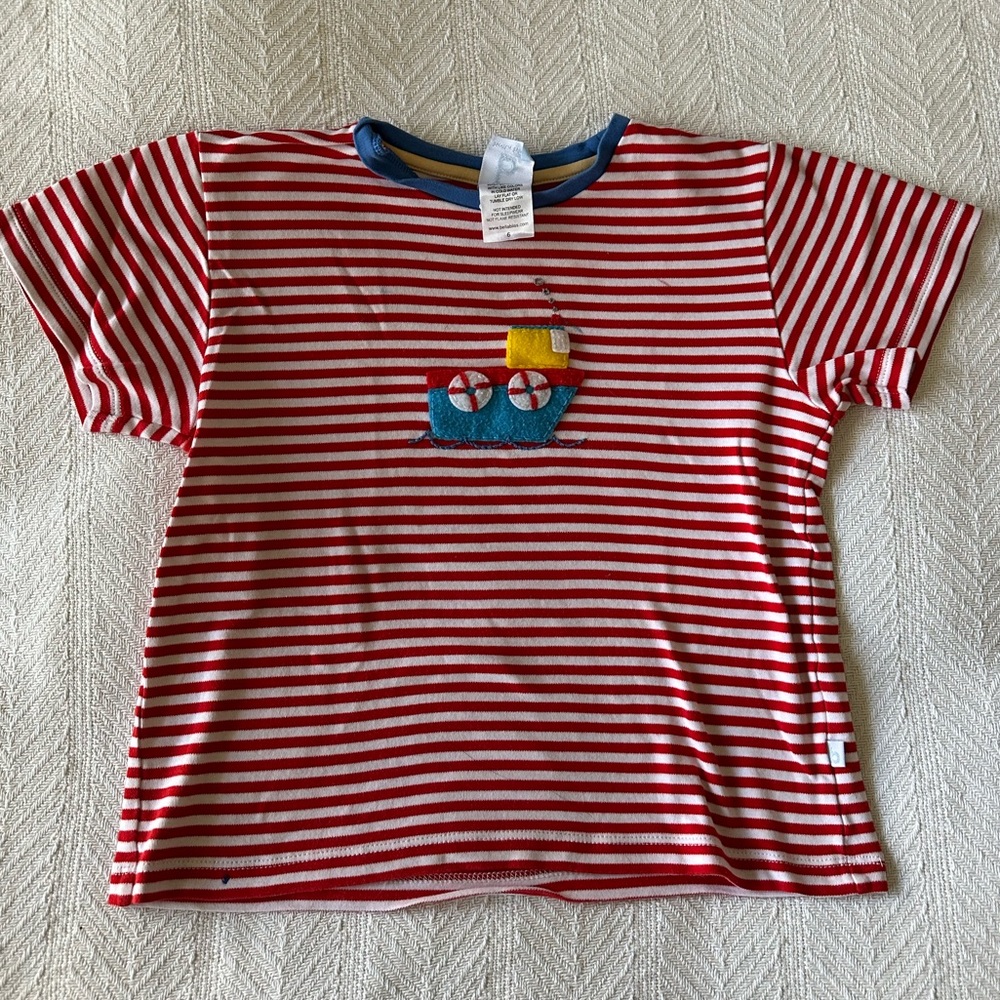 Bella Bliss appliqué tee boat